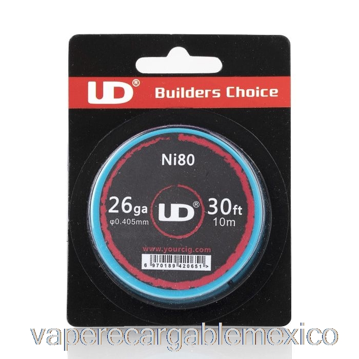 Vape Recargable Ud Youde Cable Resistencia 26 Ga - Nicrom 80